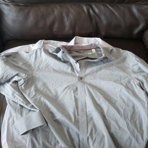 2 dress shirts (calvin Klein, van heusen)